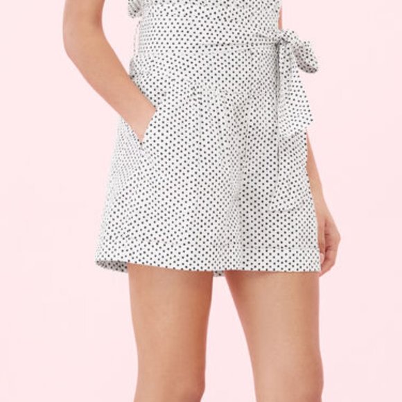 REBECCA TAYLOR  POLKA  DOT SHORT EUC - Picture 4 of 4